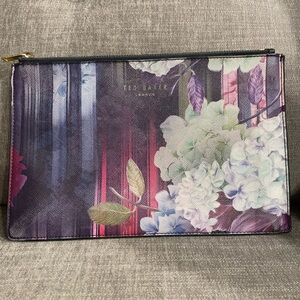Ted Baker Purple Floral Clutch/ pouch
